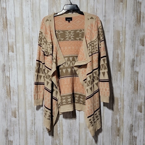Active Design in Los Angles Aztec Southwest Tribal Print Cardigan - Picture 1 of 5